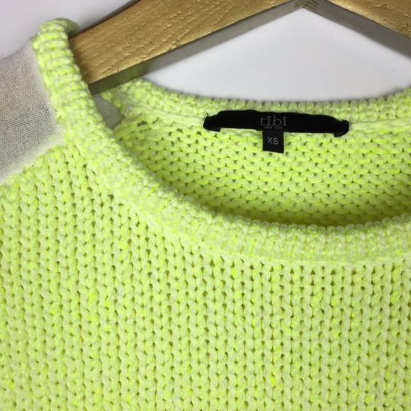 SALE!⚡️TIBI Heavy & Fine Neon Chunky Sweater - Picture 7 of 8